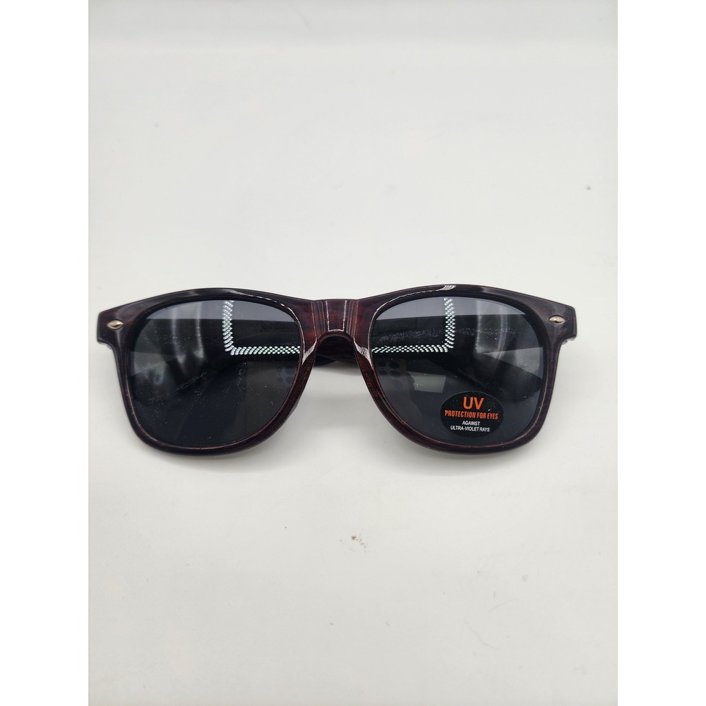 FedEx Wood Grain Wayfarer Sunglasses UV Protection One Size